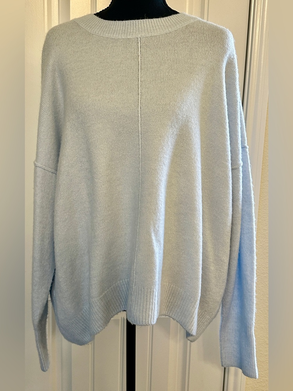 Vince Camuto Pale Blue Crewneck Sweater
